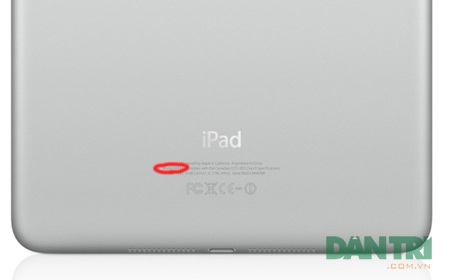 iPad, iPhone xách tay có được bảo hành tại Việt Nam không? - 2 Kiểm tra mã được khoanh đỏ trong hình.