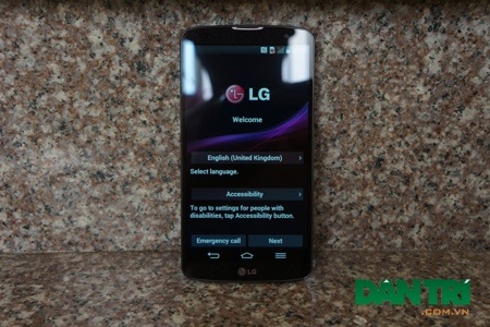Đập hộp LG G Pro 2 chính hãng tại Việt Nam - 3 Thiết lập ban đầu khi mở máy.
