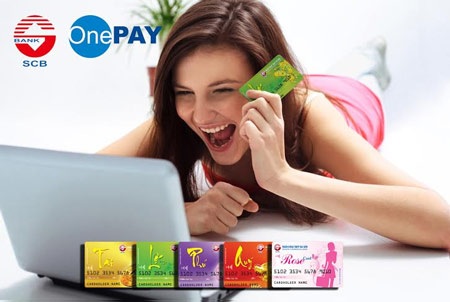 Thanh toán trực tuyến bằng thẻ ghi nợ của Ngân hàng TMCP Sài Gòn (SCB) - 1 Đây là sự hợp tác giữa Ngân hàng TMCP Sài Gòn và Công ty CPTM và Dịch vụ trực tuyến OnePAY.
