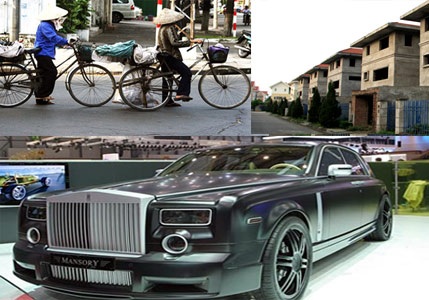 Lo ngại khoảng cách giàu - nghèo gia tăng tại Việt Nam - 1 Chỉ 1/5 người trả lời khảo sát hài lòng với tình hình kinh tế hiện nay của đất nước.