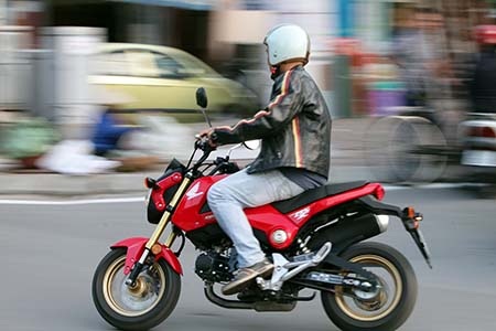Honda MSX 125 – "Thảnh thơi" ở phân khúc minibike - 22 Để chân phía sau với thiết kế tương tự các mẫu xe thể thao khác của Honda