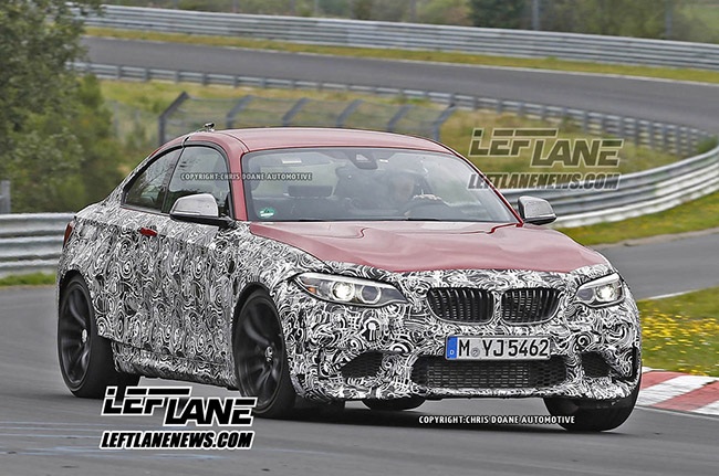 Chiếc BMW M2 coupé bị bắt gặp trên đường thử hồi đầu năm