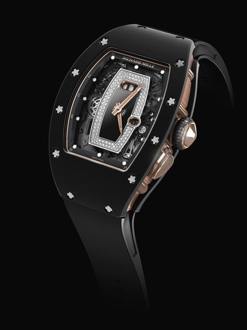 Richard Mille RM037 - khối “kim cương” nổi bật trên cổ tay - 1 RM037 phiên bản Ceramic TZP màu đen có độ chống xước hoàn hảo.