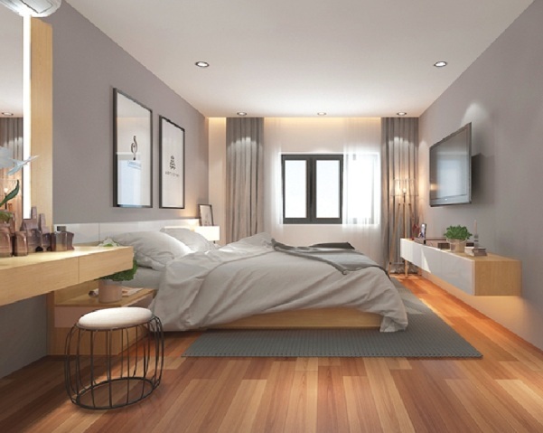 Mua quà nhận quà mùa thu tại Park View Tower - 1 Phối cảnh phòng ngủ đón ánh nắng tự nhiên tại Park View Tower