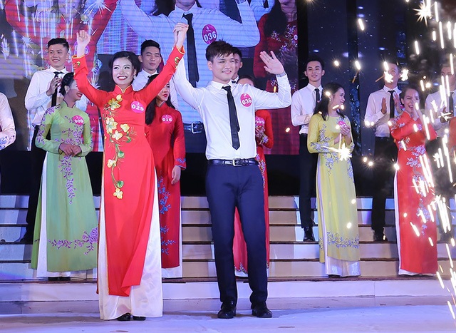 Thí sinh Trần Thị Khánh Minh và Nguyễn Đình Nam dành ngôi vị cao nhất Tài sắc Phương Đông 2016.