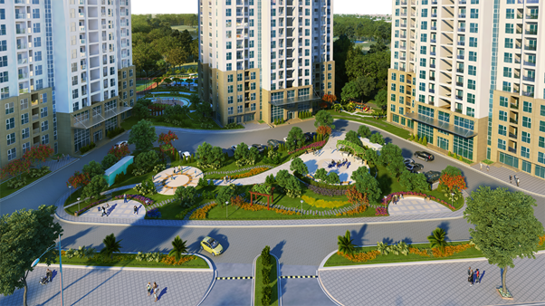 TheLink 345 hấp dẫn khách hàng nhờ cảnh quan xanh và hệ thống tiện ích công cộng phong phú