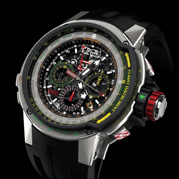 Richard Mille mang những tinh hoa của ngành Hàng không vào RM 39-01 Aviation E6-B - 1 Chiếc RM 39-01 là phiên bản hậu duệ của chiếc RM 39 Aviation - một tuyệt tác Tourbillon Flyback siêu phức tạp với không dưới 1000 chi tiết trong bộ chuyển động. RM 39-01 hoạt động như một thiết bị định vị hàng không. Chiếc đồng hồ vô cùng tinh vi và phức tạp này được lấy cảm hứng từ một dụng cụ hàng không ra đời vào những năm 1930 tại Hoa Kỳ.