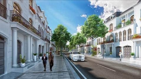 Khám phá The Paris – “Kinh đô ánh sáng” tại Vinhomes Imperia Hải Phòng - 4 Không chỉ chú trọng về thiết kế của từng biệt thự, các con đường nội khu cũng được chăm chút theo phong cách đặc trưng của thủ đô Paris hoa lệ
