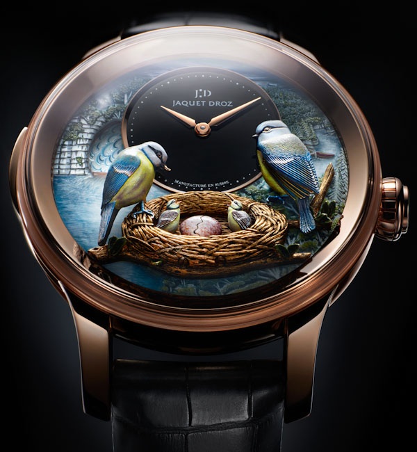 Chuyến dừng chân của Jaquet Droz Charming Bird và Bird Repeater tại Việt Nam - 2 Kế thừa di sản của ngài Jaquet Droz, tại Baselworld năm 2012, các hậu duệ của ông đã ra mắt kiệt tác đồng hồ Tổ Chim – The Bird Repeater.