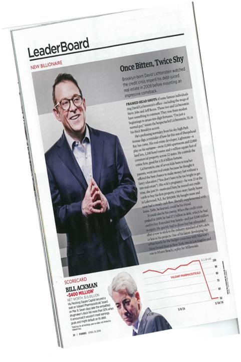 Thẻ xanh Mỹ- Cơ hội vàng đến từ Tập đoàn Phát triển bất động sản lớn nhất nước Mỹ Lighstone - 1 Tỉ phú, CEO tập đoàn Lightstone - David Lichtenstein