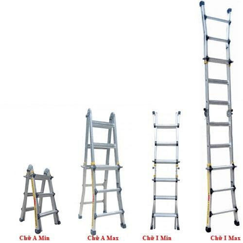 Thang nhôm đa năng Poongsan Hàn Quốc chất lượng - 4 Thang nhôm Poongsan đa dạng về mẫu mã