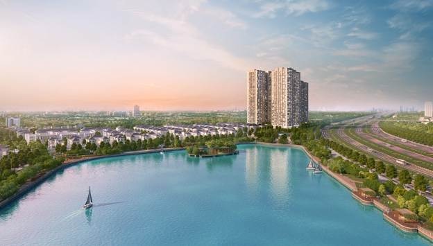 Chính thức ra mắt tòa căn hộ G3 – Vinhomes Green Bay - 3 Vinhomes Green Bay có mật độ xây dựng chỉ 19% với điểm nhấn là công viên cây xanh và hồ điều hòa rộng 10,6ha