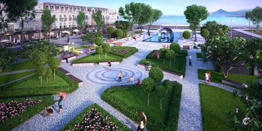 Tận hưởng cuộc sống lý tưởng và cơ hội kinh doanh vàng tại Vinhomes Dragon Bay Hạ Long - 4 Quảng trường trung tâm có không gian thoáng mát cùng với nhiều tiện ích (Hình ảnh minh họa)