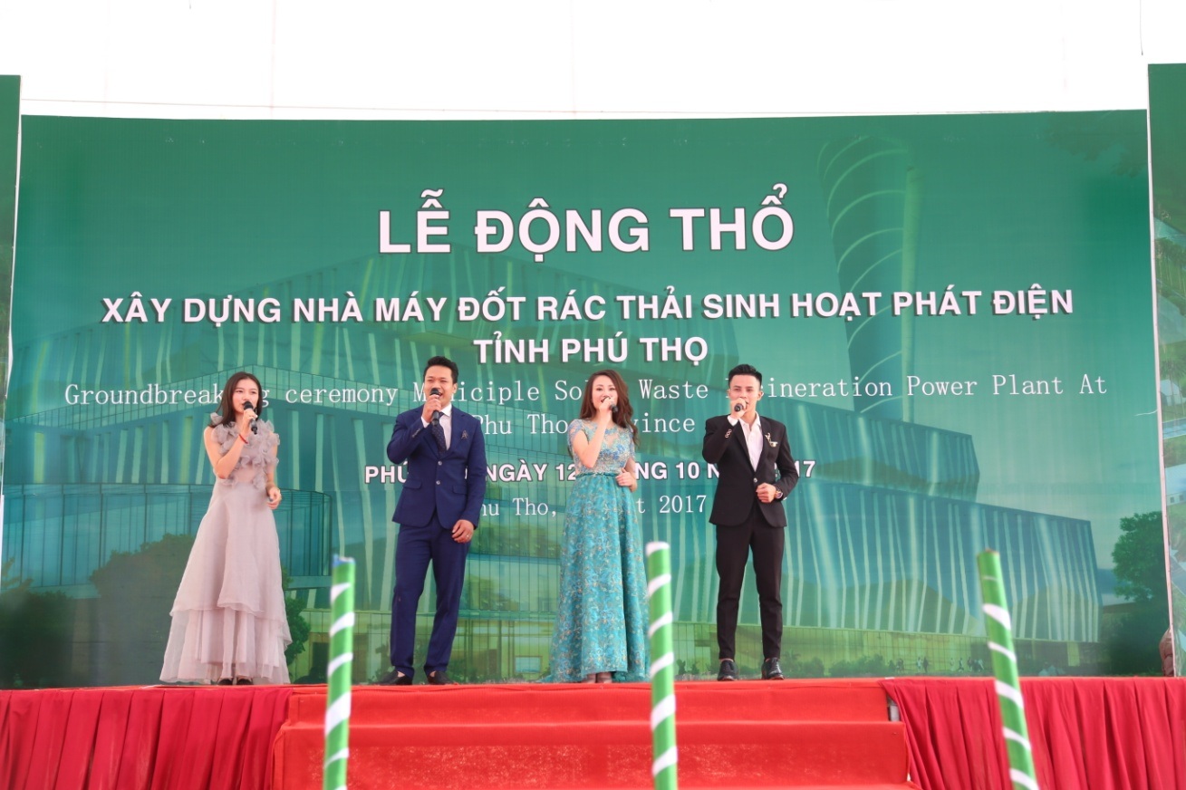 Tưng bừng khí thế Lễ khởi công xây dựng nhà máy xử lý rác thải sinh hoạt, phát điện - 2 Tưng bừng khí thế Lễ khởi công xây dựng nhà máy xử lý rác thải sinh hoạt, phát điện - 2