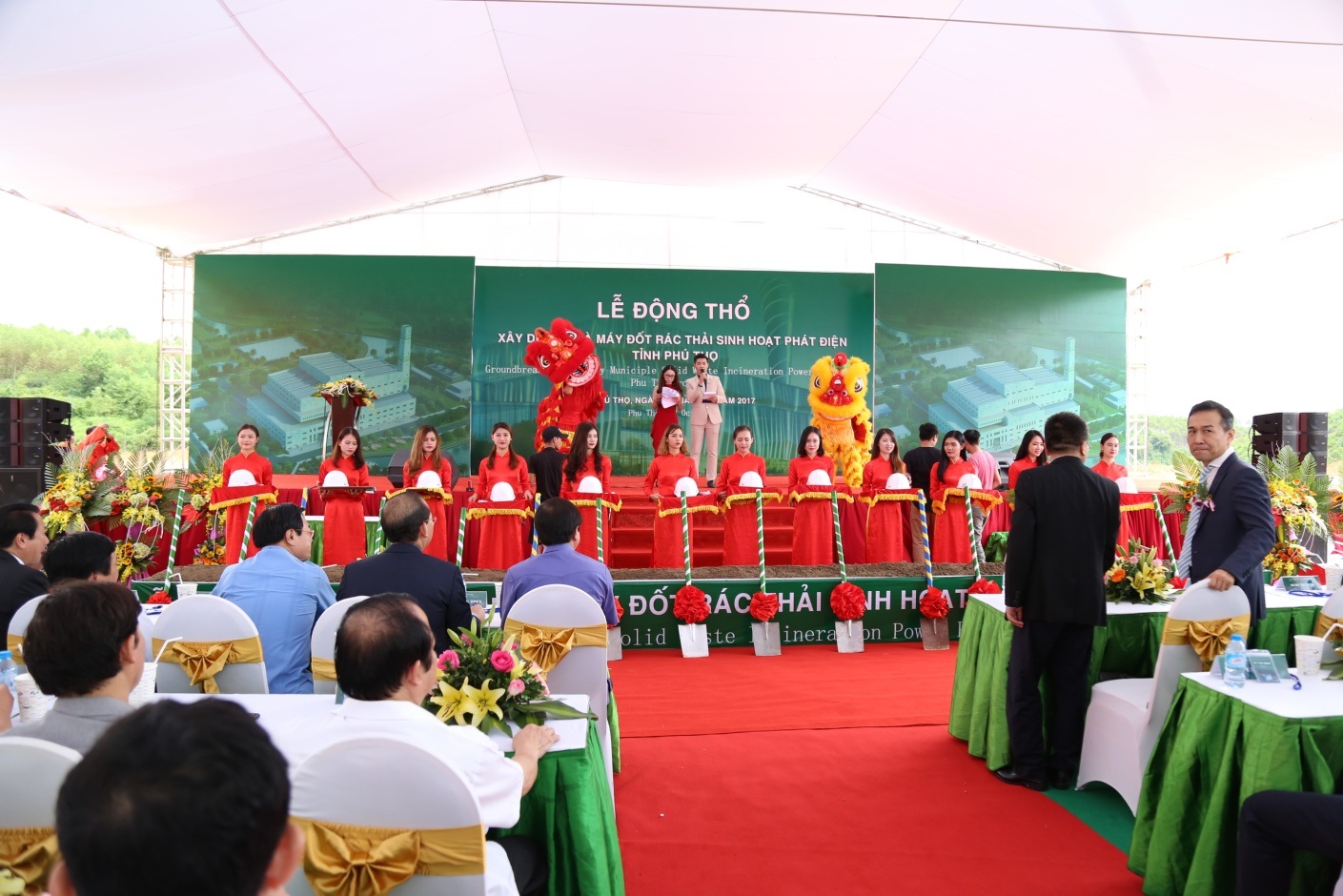 Tưng bừng khí thế Lễ khởi công xây dựng nhà máy xử lý rác thải sinh hoạt, phát điện - 4 Tưng bừng khí thế Lễ khởi công xây dựng nhà máy xử lý rác thải sinh hoạt, phát điện - 4