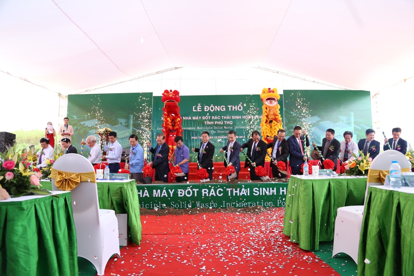 Tưng bừng khí thế Lễ khởi công xây dựng nhà máy xử lý rác thải sinh hoạt, phát điện - 5 Tưng bừng khí thế Lễ khởi công xây dựng nhà máy xử lý rác thải sinh hoạt, phát điện - 5