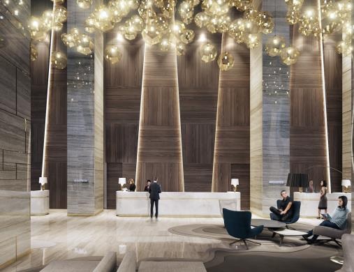 Phối cảnh sảnh khách sạn Vinpearl Hà Tĩnh Hotel