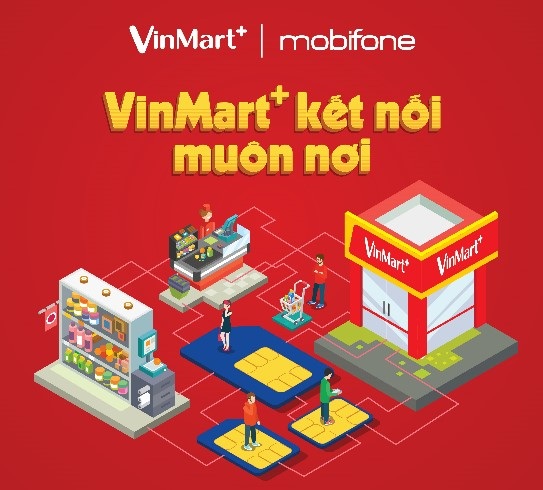 VinMart+ phân phối sim và gói cước di động MobiFone - 3