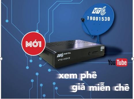 Bộ thu VTC HDV2 có tính năng kết nối Youtube