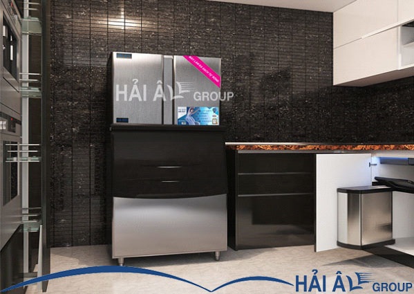 Giải mã “cơn sốt” mua máy làm đá viên sạch Hải Âu - 4 Máy làm đá viên sạch Hải Âu HA900 thiết kế bộ lọc thông minh giúp loại sạch bụi và vi khuẩn bên trong.