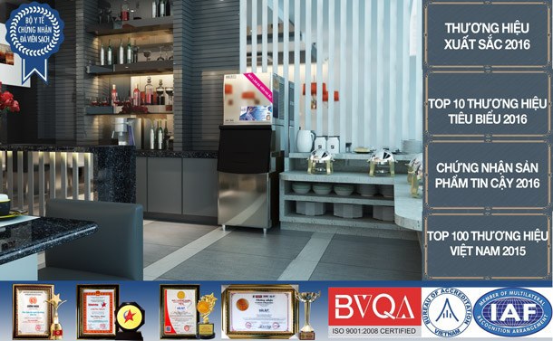 Cuộc sống sạch hơn với Máy làm đá viên Hải Âu - 2 Máy làm đá Hải Âu đạt nhiều giải thưởng và chứng nhận