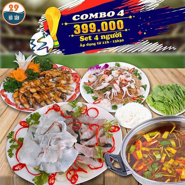 Set ngon văn phòng – Chỉ 399.000 dành cho 4 người thưởng thức