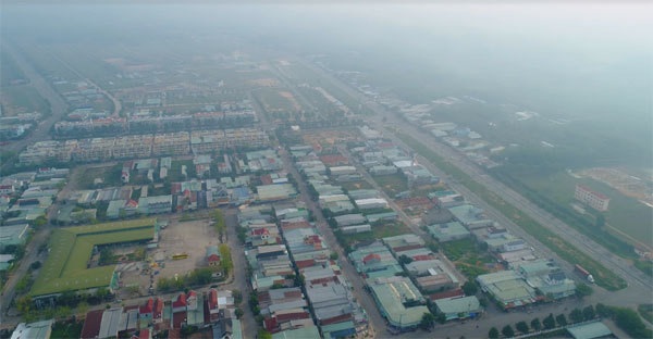 Bất động sản Bình Dương tiếp tục là lựa chọn hàng đầu của các nhà đầu tư - 2 Toàn cảnh KCN đô thị Bàu Bàng được quy hoạch đồng bộ.