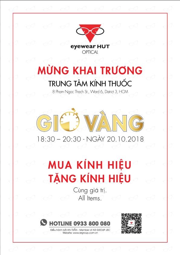 Mua kính hiệu tặng kính hiệu - Mừng khai trương Eyewear HUT Optical - 5 Mua kính hiệu tặng kính hiệu - Mừng khai trương Eyewear HUT Optical - 5