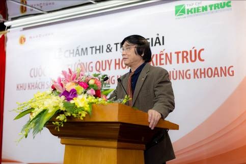 Tập đoàn Nam Cường "thai nghén" những công trình độc đáo - 1 Chủ tịch Hội đồng giám khảo, Chủ tịch Hội Quy hoạch PTĐT Việt Nam – KTS Trần Quốc Chính phát biểu tại buổi lễ