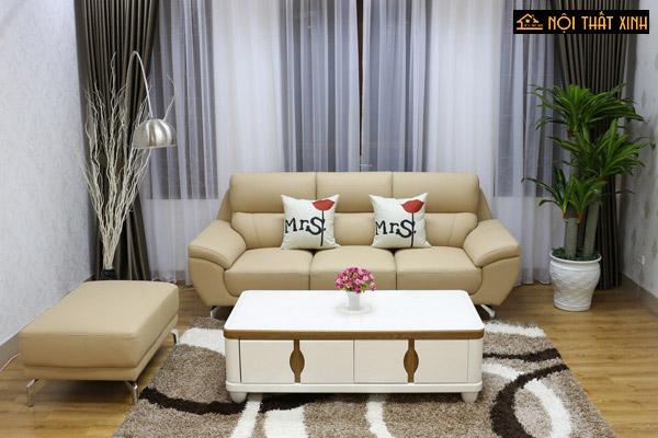 Loạt ảnh ghế sofa cho phòng khách chung cư nhỏ xinh cực đẹp - 8 Ghế sofa chung cư nhỏ dễ dàng đặt trong phòng khách kết hợp khéo léo với bàn trà, thảm tạo sự hài hoà và rộng mở cho không gian