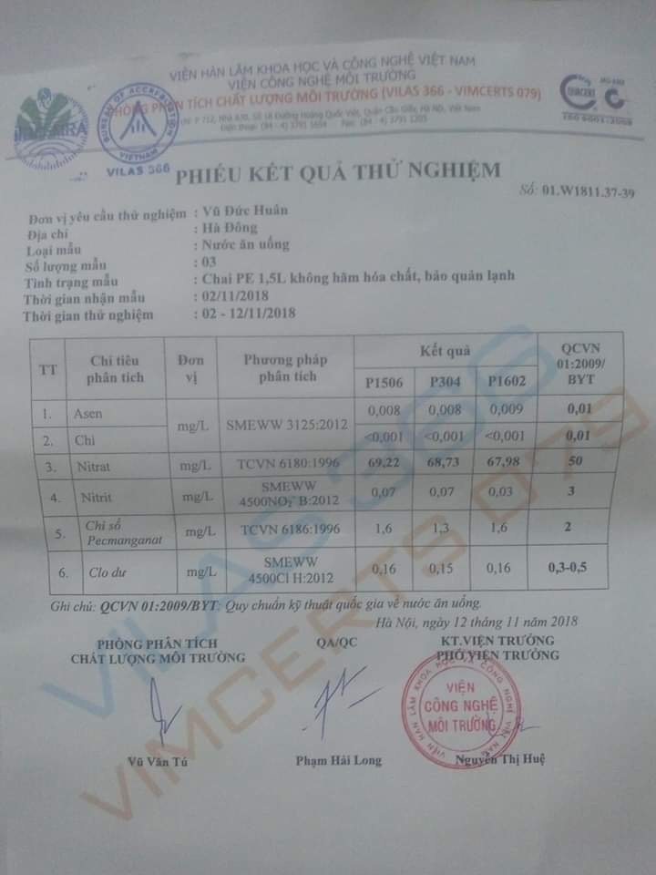 Khu đô thị Mường Thanh Thanh Hà: Nước sạch đã đạt chuẩn - 2 Khu đô thị Mường Thanh Thanh Hà: Nước sạch đã đạt chuẩn - 2