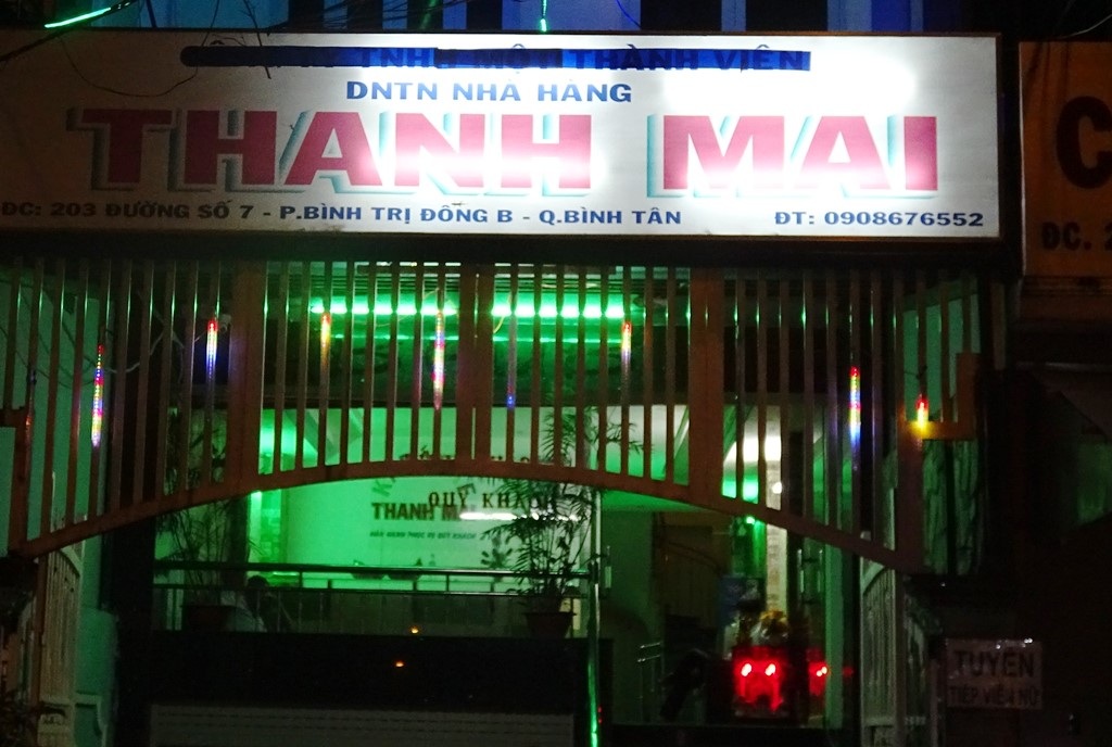 Nhà hàng Thanh Mai bị công an kiểm tra