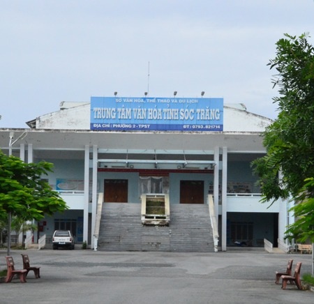 Trung tâm văn hóa tỉnh Sóc Trăng trước khi xảy ra cháy.