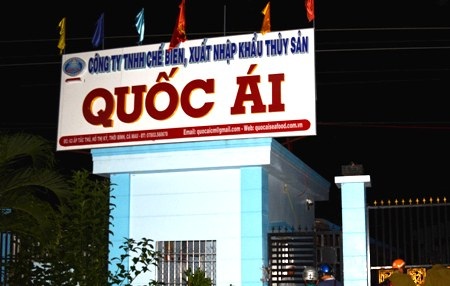 Công ty Quốc Ái bị phạt hơn 500 triệu đồng vì kinh doanh tôm có chứa tạp chất. (Ảnh: CTV)