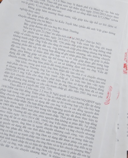 Trong bản án, tòa cho rằng, khi ông Phạm Hoàng Hơn cất nhà, phía nguyên đơn không can ngăn…