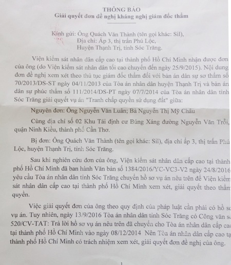 Lão nông gần 80 tuổi mòn mỏi chờ được thi hành án: Chuyển vụ án đến TAND cấp cao - 1