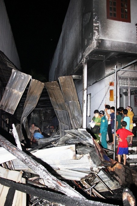 Hiện trường vụ cháy.