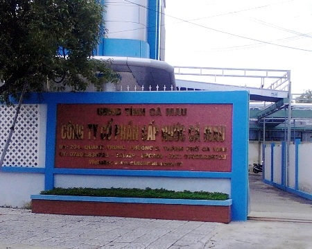 Cty Cấp Nước Cà Mau, nơi có hơn trăm lao động bất ngờ bị mất việc.