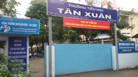 16 học sinh mắc quai bị, trường tiểu học thành ổ dịch - 1 Ít nhất 16 học sinh trong trường Tiểu học Tân Xuân được xác định mắc bệnh quai bị