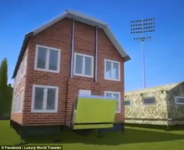 Ngôi nhà di động có thể gập lại dễ dàng