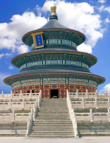 Ngôi đền thiên đàng (Temple of Heaven) ở Bắc Kinh, Trung Quốc. Đây cũng là di sản thế giới được UNESCO công nhận