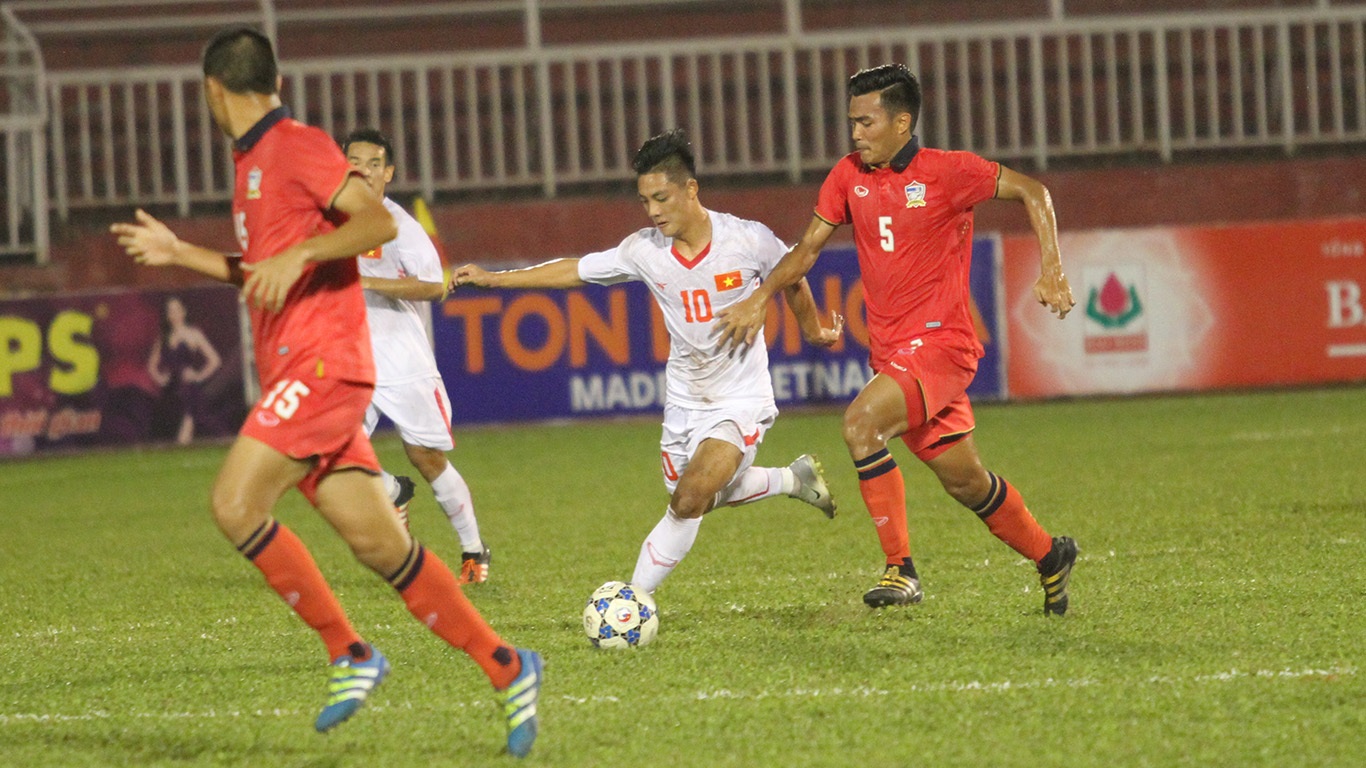 Rất nhiều cầu thủ U21 Thái Lan hiện nay sẽ dự SEA Games vào năm tới? (ảnh: Trọng Vũ)