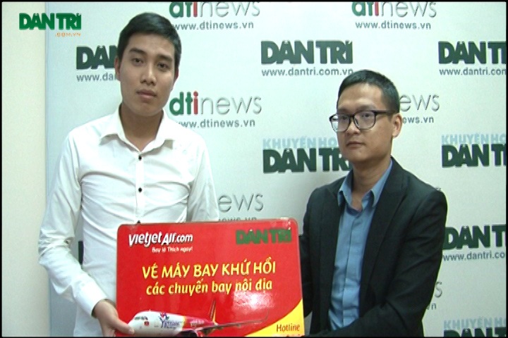 Người được Bộ trưởng "gỡ vướng" đoạt giải thưởng của báo Dân trí - 1 Độc giả Lê Minh nhận giải nhất phóng sự video xuất sắc
