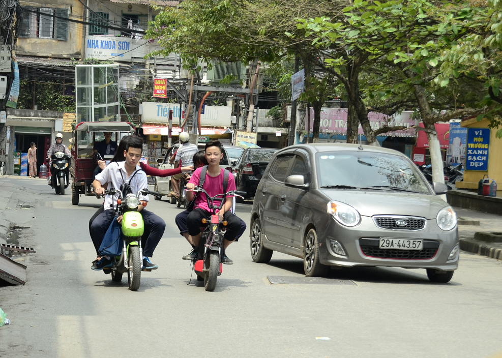 Xe đạp điện đang được sử dụng
phổ biến tại nhiều trường học trên cả nước. 
