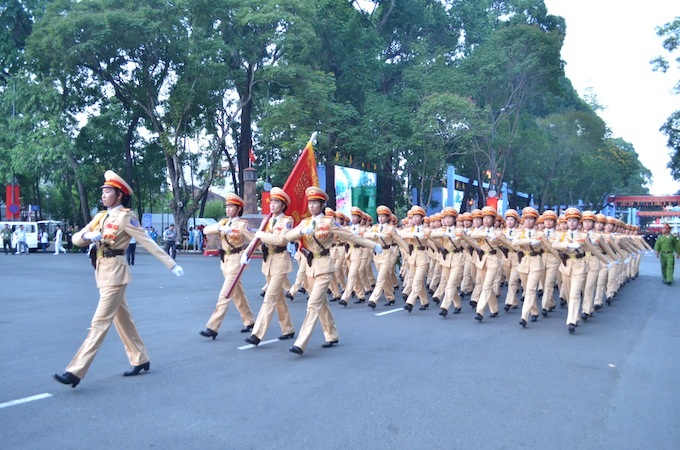 Khối chiến sĩ CSGT và Cảnh sát cơ động