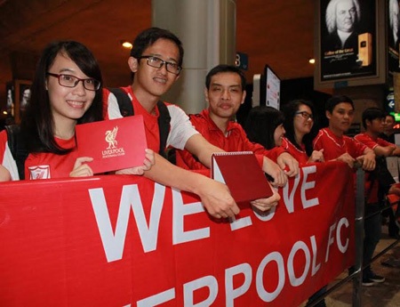 Lượng CĐV của Liverpool ở TPHCM cũng không phải ít