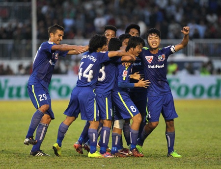 Vòng 2 V-League 2015: “Nóng” ở Long An và Chi Lăng - 1 Liệu niềm vui chiến thắng có tiếp tục xuất hiện với HA Gia Lai (ảnh: Kim Điền)
