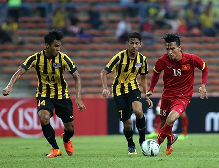 U23 Việt Nam có nguy cơ cùng bảng với Thái Lan và Malaysia ở SEA Games 28 - 1 U23 Việt Nam có khả năng gặp lại Malaysia ở vòng bảng SEA Games 28 (ảnh: Gia Hưng)