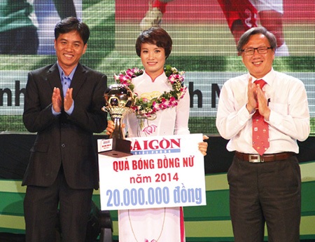 Quả bóng đồng của nữ thuộc về Minh Nguyệt (Hà Nội)