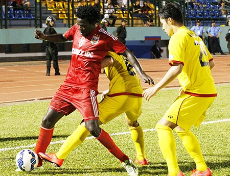 B.Bình Dương có chiến thắng để chia tay đấu trường châu Á (ảnh: K.Đ)